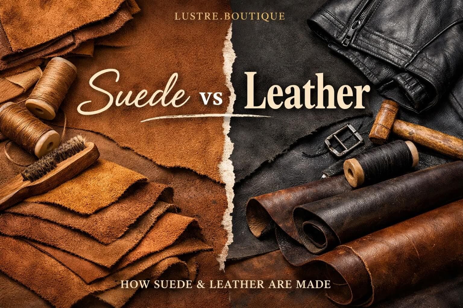 Suede vs Leather: Key Differences, Pros & Cons for Outerwear