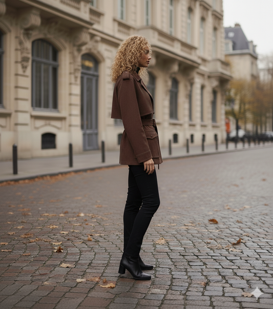 Violette Suede Jacket - Brun